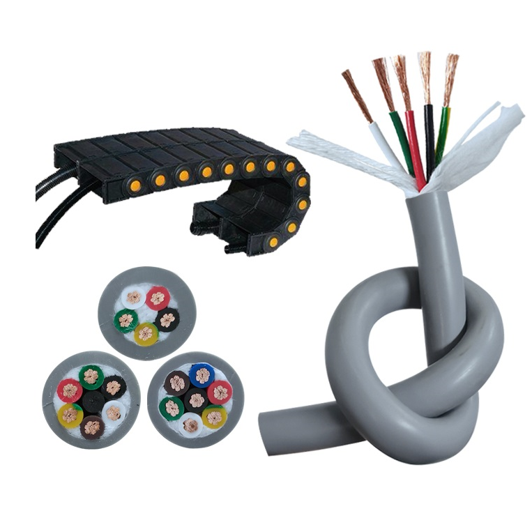 Custom Servo Encoder Control Robot Flexible Cable, Robot Interconnected I/O Signal Control Cable