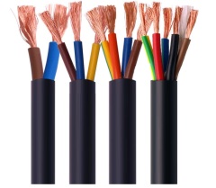 RVV H05VV-FPVC絶縁裸銅フレキシブル300 / 500V3×0.75mm²CERohs標準電源ケーブル
