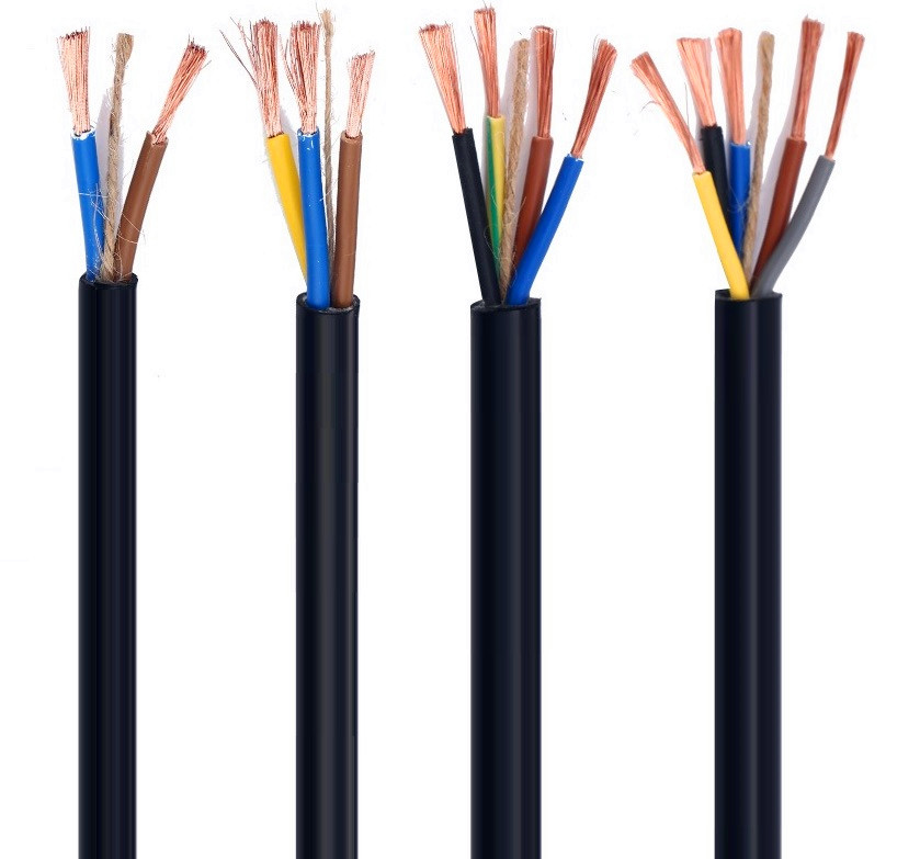 Cable electrico 3 hilos 1.5 mm2 ø8mm (1m) video vigilancia