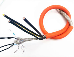 Custom OEM High end Flexible Multi core Industrial Orange TPU Servo Control Cable 4x6mm2+2Cx1.5mm2+2Cx1.0mm2