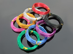 Colored Alumina Wire Cable, colored aluminum wire, colorful oxidized metal wire connecting wire handmade DIY model material