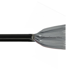 UL20267 28 AWG, 0.050" (1.27mm) Pitch Stranded Round Jacketed/Shielded Flat Cable, Accompanying Elevator Sheathed Jacket Strong Anti-interference Performance Shielded Round Flat Cable