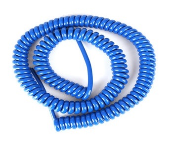 Custom Halogen Free Shielded Coiled Curly Cord Trailer Spiral Spring Power Wire Cable