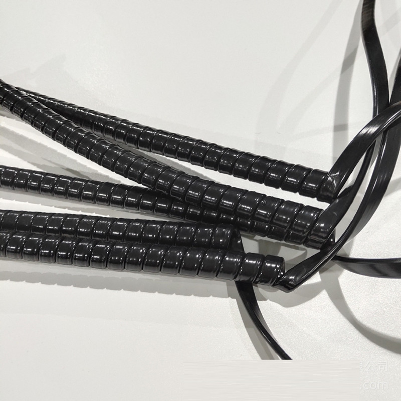 Custom Spring flat Cable, Sheathed Extension Power Cord Cable, Spiral Cable, Coiled Cable