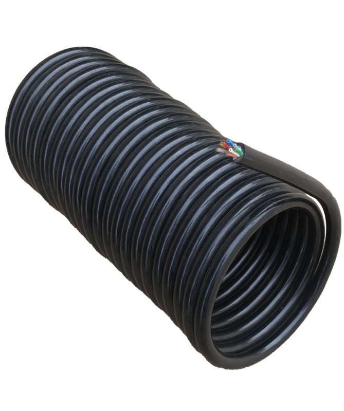 PUR TPU multi-core spring wire，large coil diameter spring cable