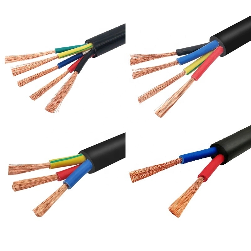 RVV H05VV-FPVC絶縁裸銅フレキシブル300 / 500V3×0.75mm²CERohs標準電源ケーブル