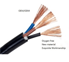 RVV H05VV-FPVC絶縁裸銅フレキシブル300 / 500V3×0.75mm²CERohs標準電源ケーブル