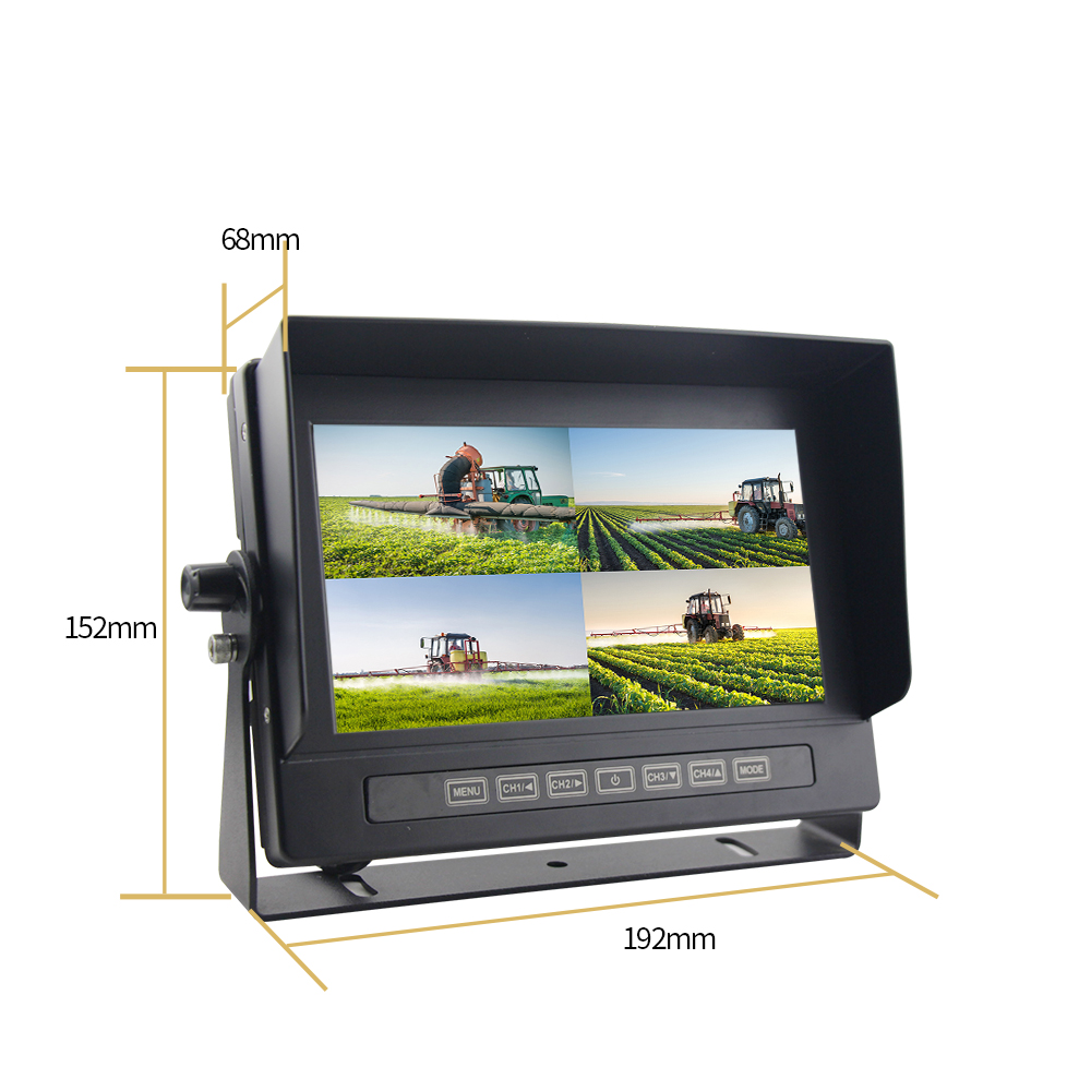 7'' Waterproof Quad Monitor,Waterproof Monitors