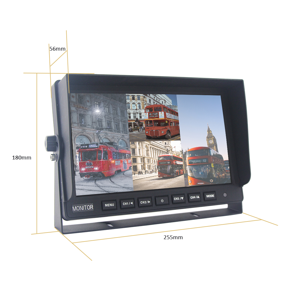 10.1 inch AHD Quad Rear View Monitor