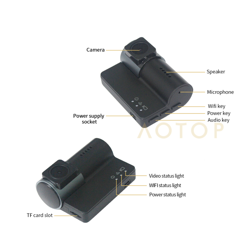 Recording 1080P Dash Camera with gps wifi XH-003