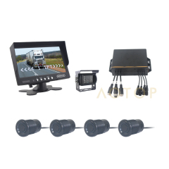 Rear Blind Area Radar Alarm System with AHD/CVBS Rear View Monitor