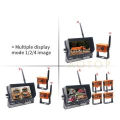 1080P Digital Wireless System Quad Monitor + 1080P Wireless Camera