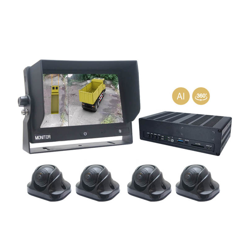 360° surround view monitoring system/AI detection safety warning