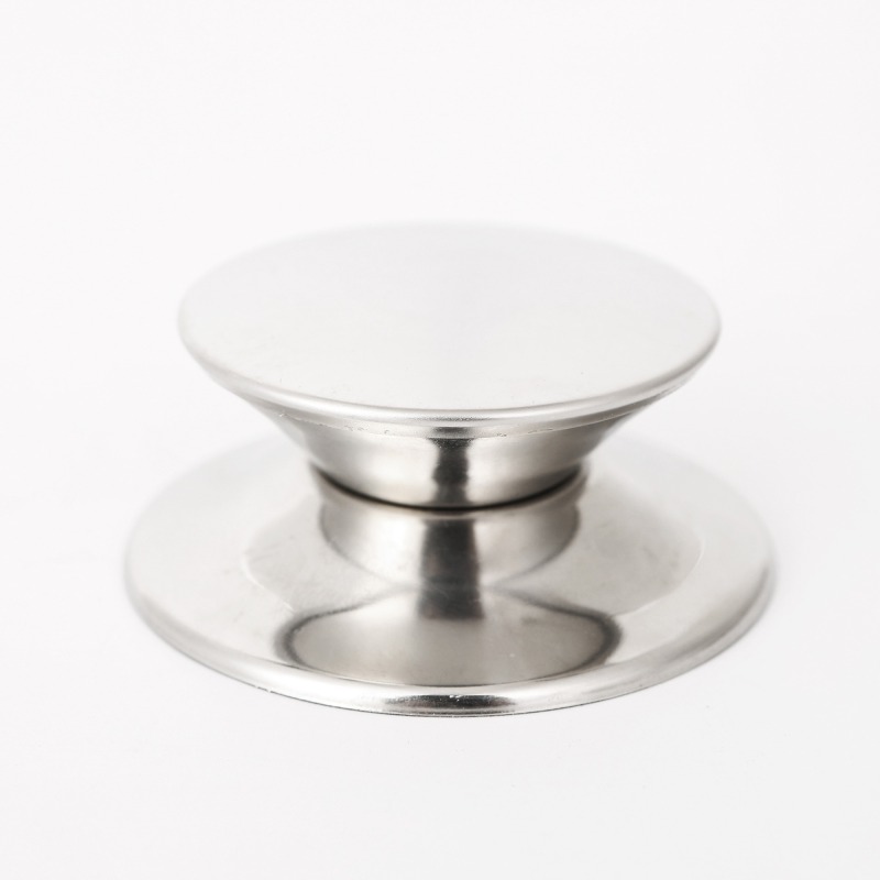 ZFGlass Hot Sale Knob And Handle For Glass lid 0Q1A8906 Stainless Steel And Bakelite Design