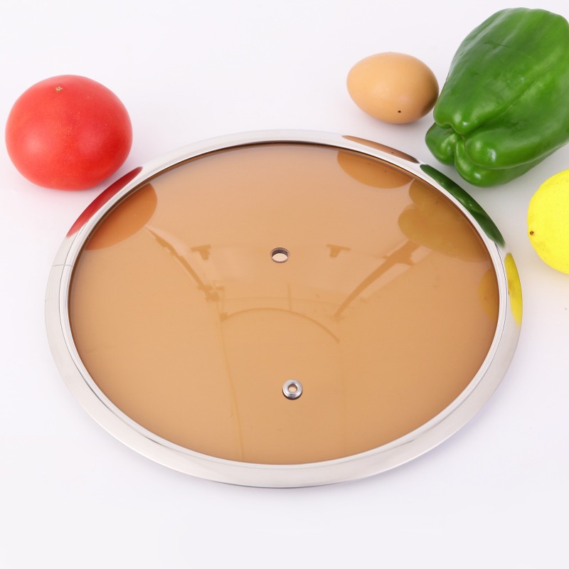Colorful glass lid