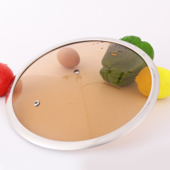 Colorful glass lid