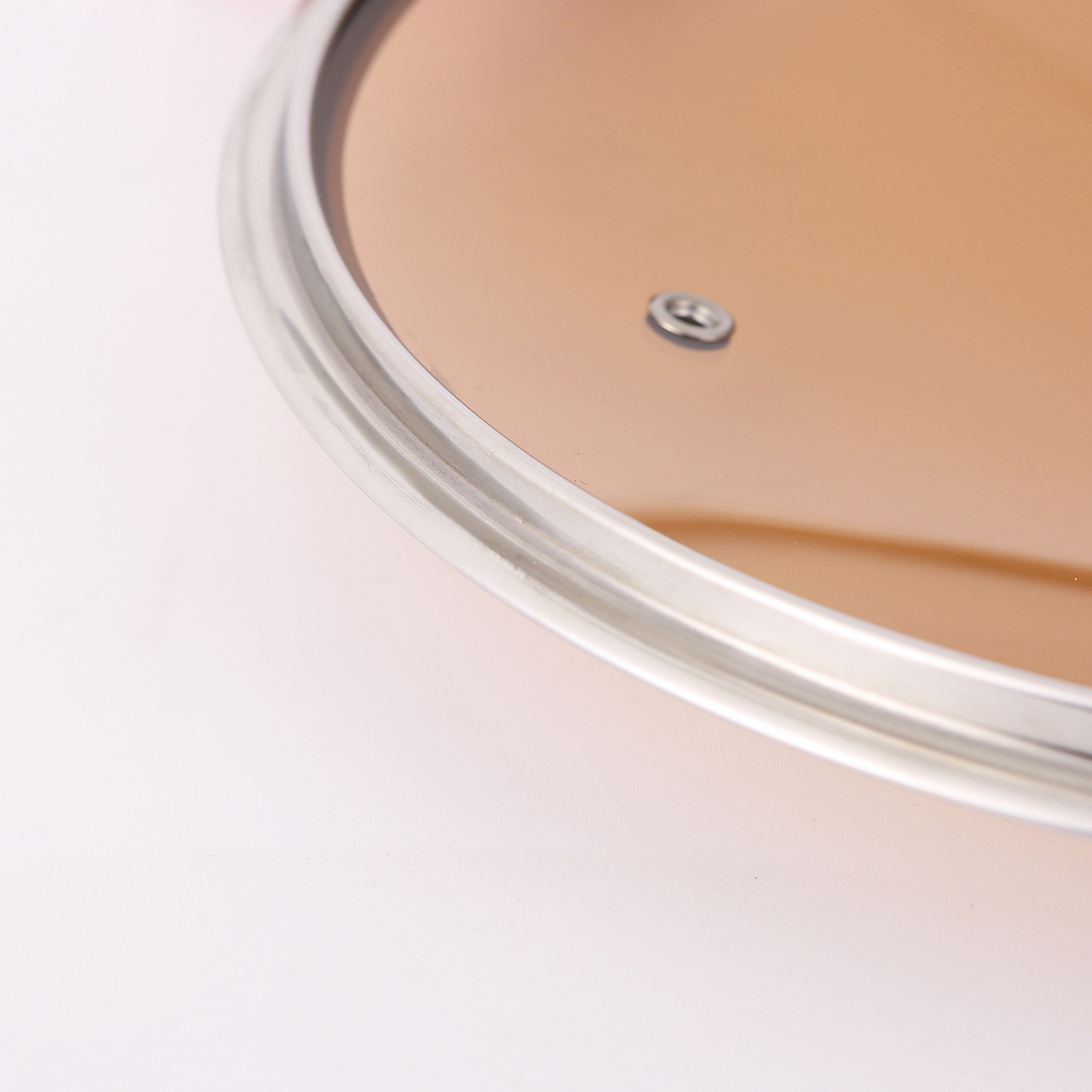 Colorful glass lid