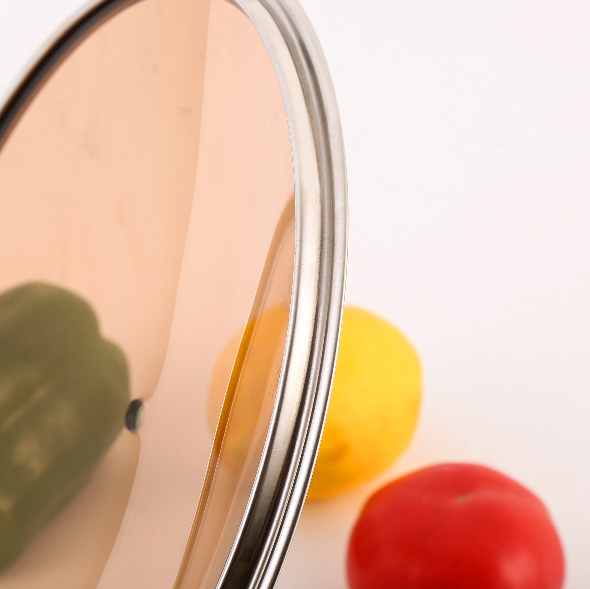 Colorful glass lid