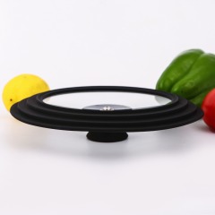 Multi-size silicone glass lid