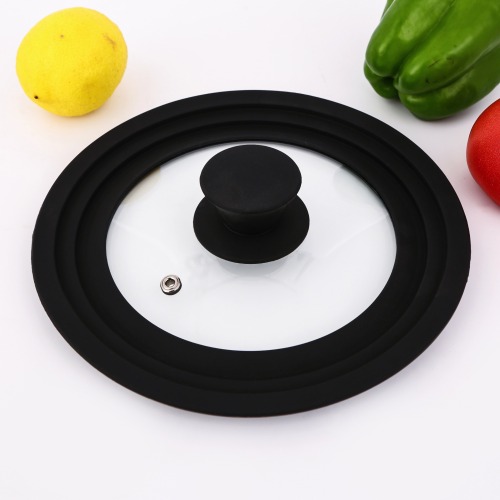 Multi-size silicone glass lid