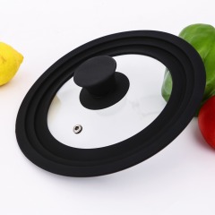 Multi-size silicone glass lid