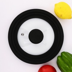 Multi-size silicone glass lid