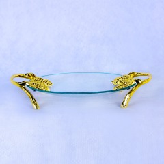 ZFGlass Glass dish 2 Tempered Glass Fruit And Candy Server