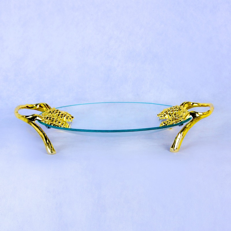 ZFGlass Glass dish 2 Tempered Glass Fruit And Candy Server