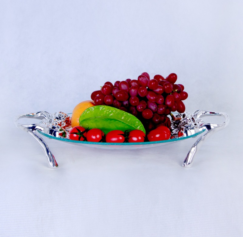 ZFGlass Glass Dish 4 Elegant Clear Glass Dish 4 For Fruit And Candy