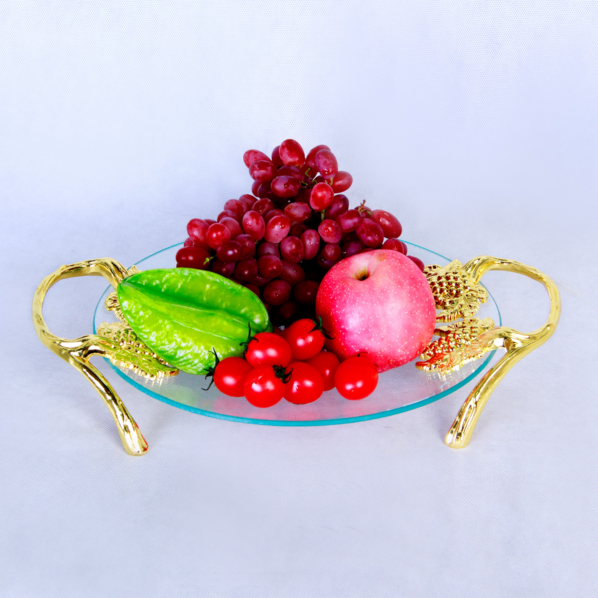 ZFGlass Glass dish 2 Tempered Glass Fruit And Candy Server