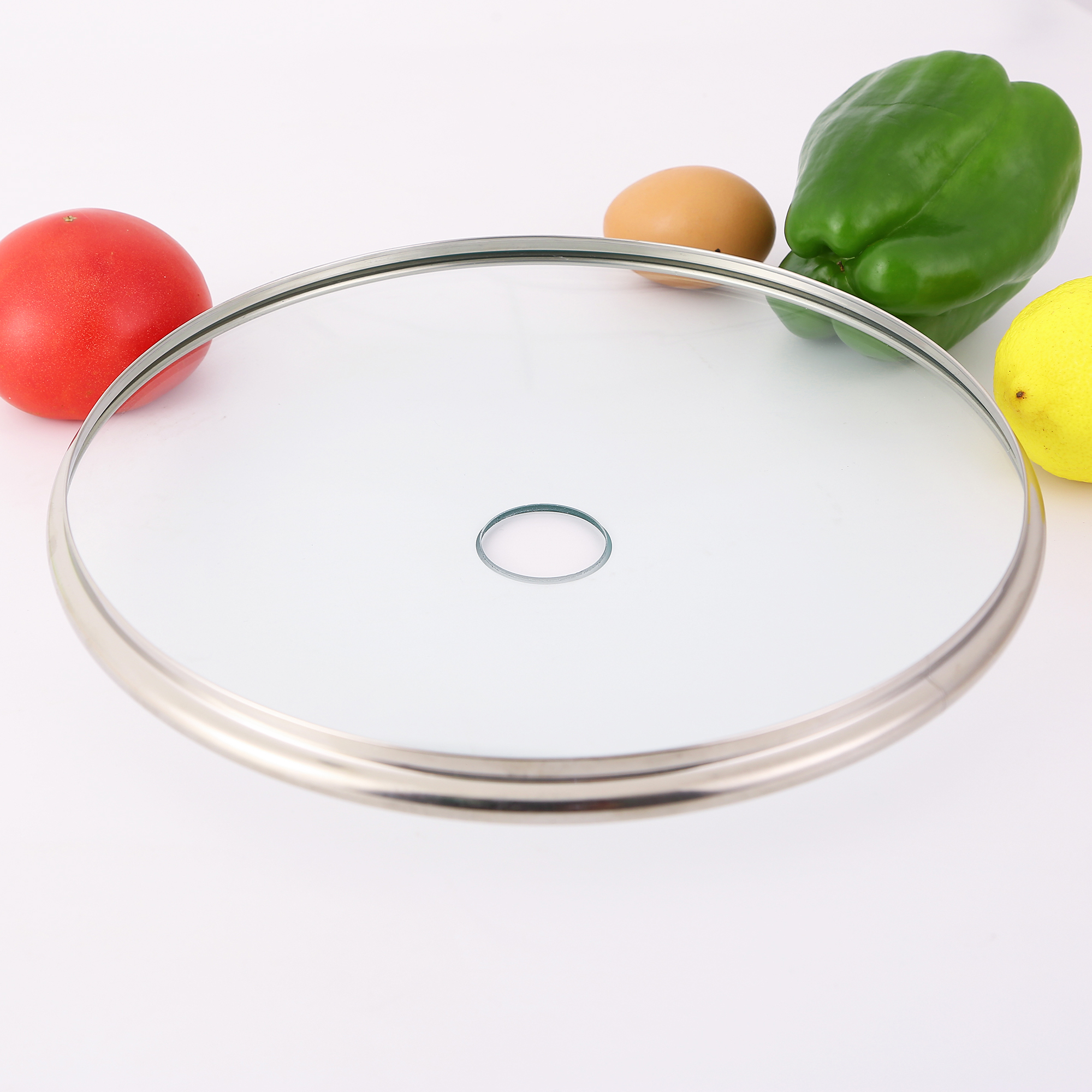 ZFGlass G Type Glass Lid With Big Hole Tempered Glass G Type Glass Lid With Big Hole