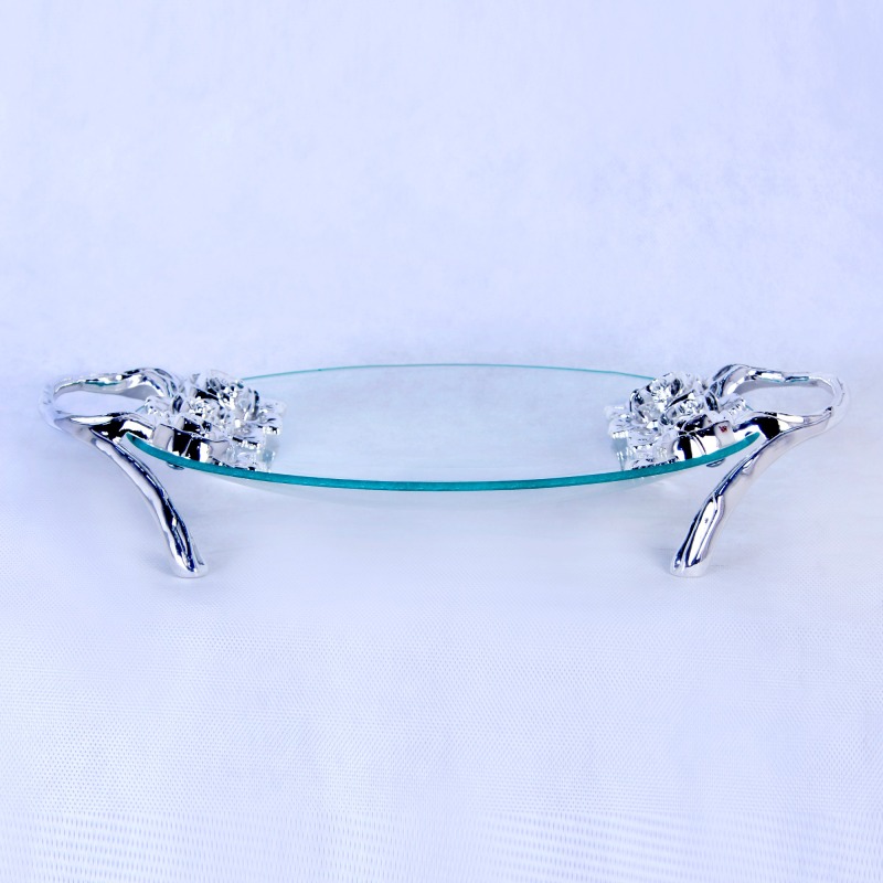 ZFGlass Glass Dish 4 Elegant Clear Glass Dish 4 For Fruit And Candy