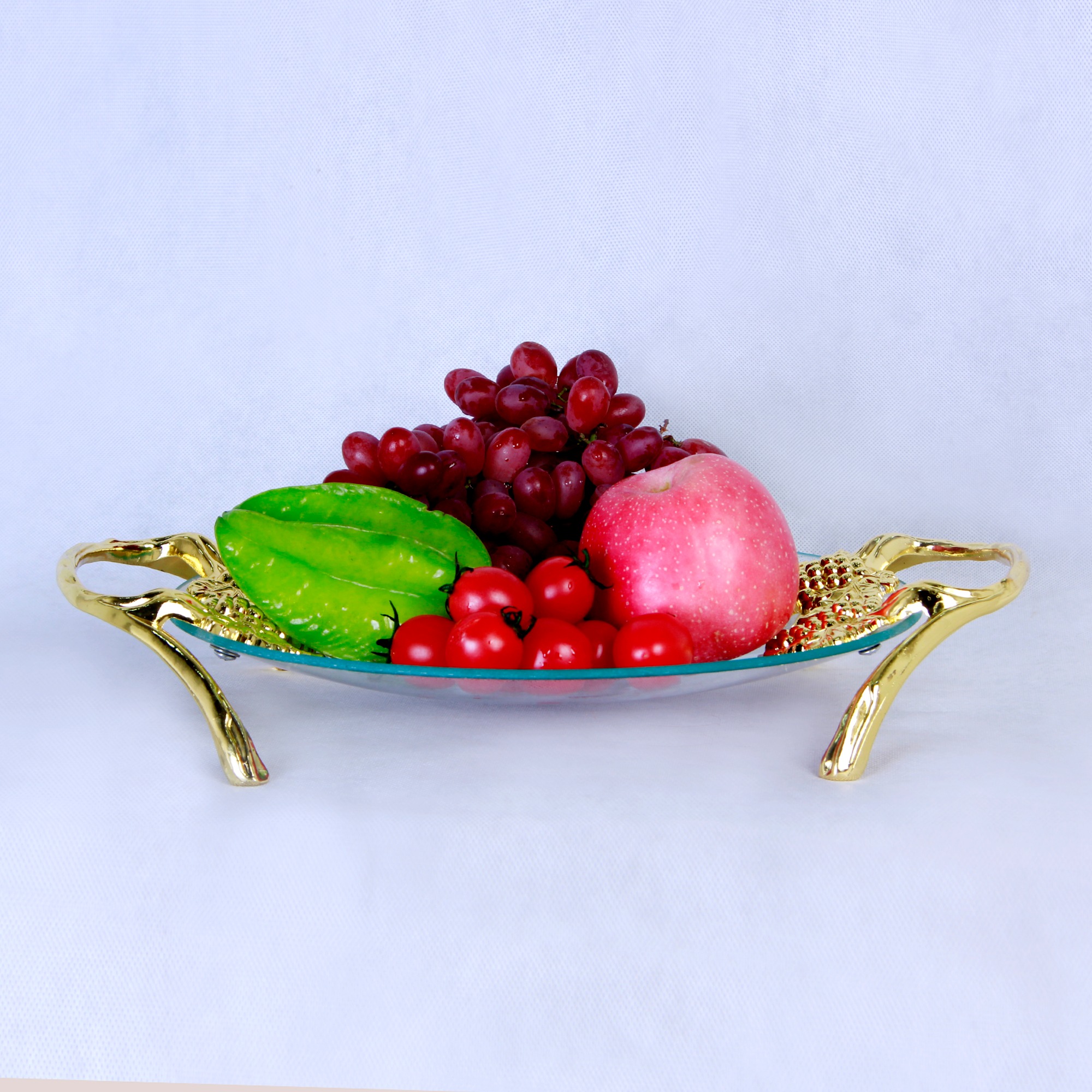 ZFGlass Glass dish 2 Tempered Glass Fruit And Candy Server