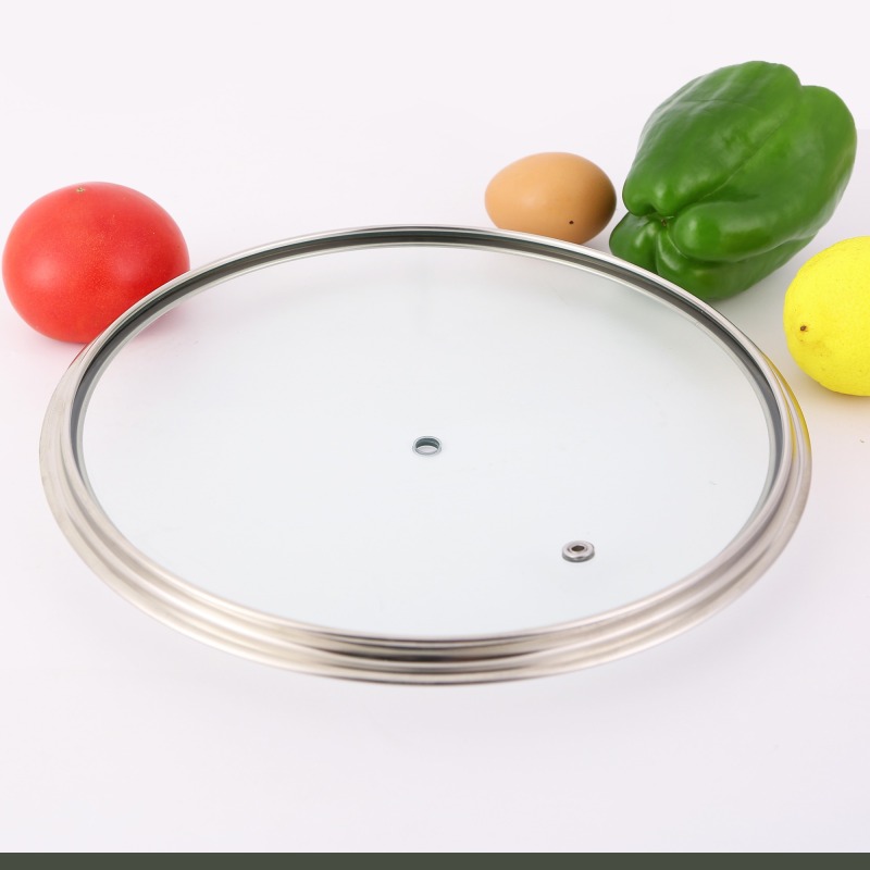 T Type Glass Lid-Transparent Tempered Glass Lid for Cookware