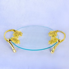 ZFGlass Glass dish 2 Tempered Glass Fruit And Candy Server