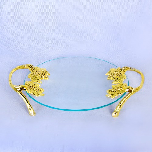 ZFGlass Glass dish 2 Tempered Glass Fruit And Candy Server