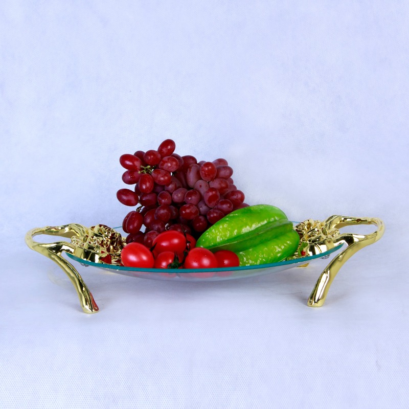 ZFGlass Glass dish 1 Tempered Glass Candy And Fruit Server