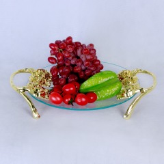 ZFGlass Glass dish 1 Tempered Glass Candy And Fruit Server