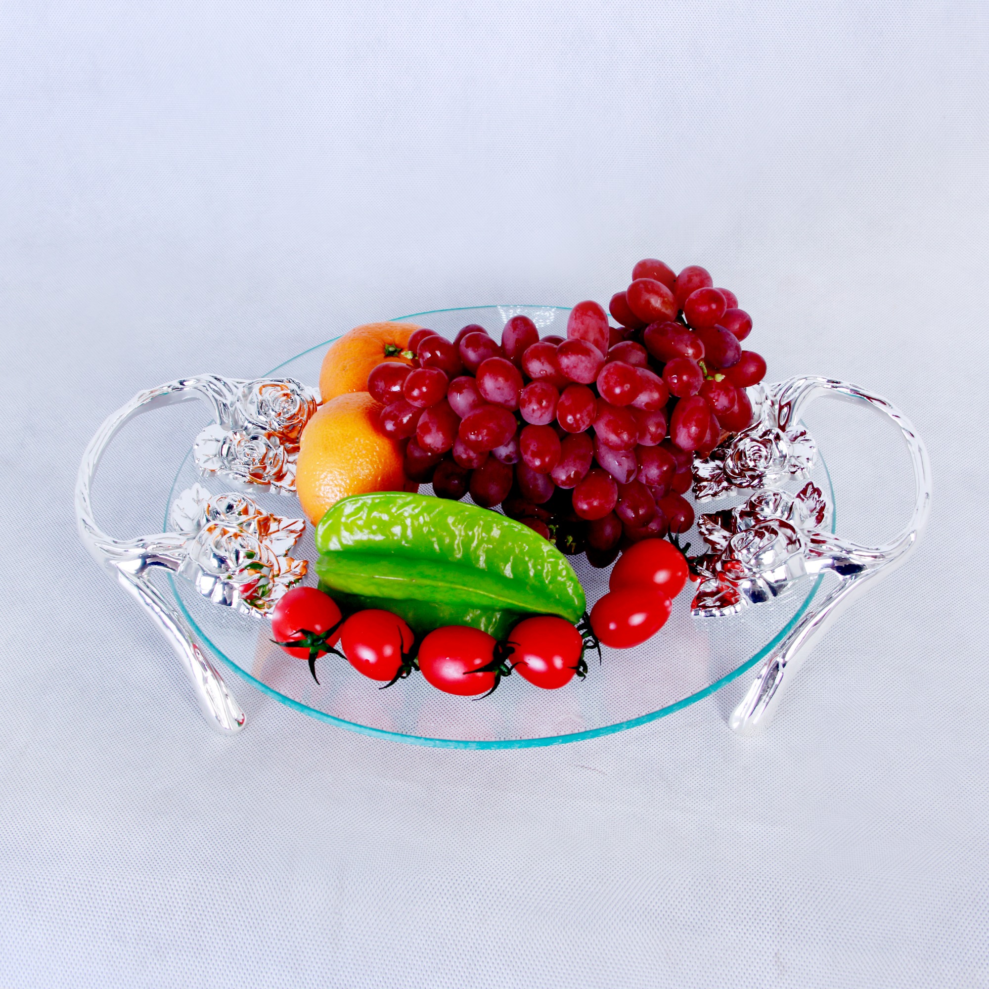 ZFGlass Glass Dish 4 Elegant Clear Glass Dish 4 For Fruit And Candy