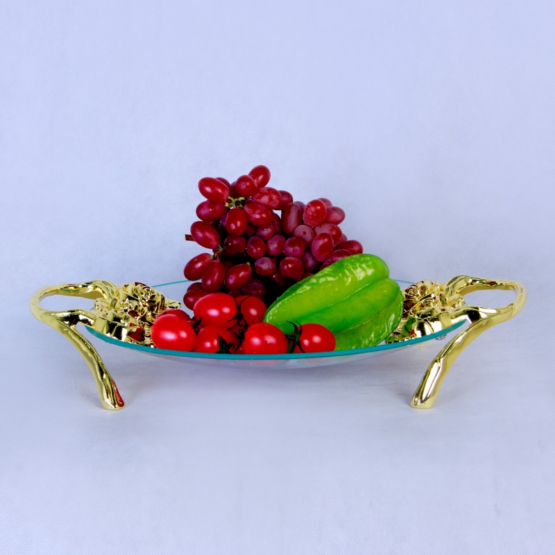 ZFGlass Glass dish 1 Tempered Glass Candy And Fruit Server