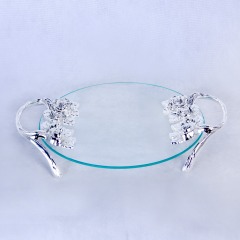 ZFGlass Glass Dish 4 Elegant Clear Glass Dish 4 For Fruit And Candy
