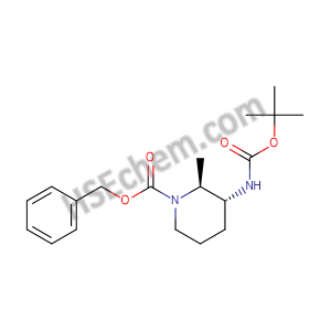 (2S,3R)-1-Benzyl 3-tert-butyl 2-methylpiperidine-1,3-dicarboxylate