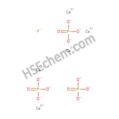 Fluorapatite (Ca5F(PO4)3)
