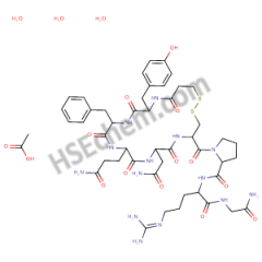 acetic acid; N-[1-[(2-amino-2-oxoethyl)amino]-5-(diaminomethylideneamino)-1-oxopentan-2-yl]-1-[7-(2-amino-2-oxoethyl)-10-(3-amino-3-oxopropyl)-13-benzyl-16-[(4-hydroxyphenyl)methyl]-6,9,12,15,18-pentaoxo-1,2-dithia-5,8,11,14,17-pentazacycloicosane-4-carbo