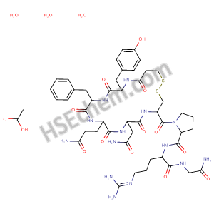 acetic acid; N-[1-[(2-amino-2-oxoethyl)amino]-5-(diaminomethylideneamino)-1-oxopentan-2-yl]-1-[7-(2-amino-2-oxoethyl)-10-(3-amino-3-oxopropyl)-13-benzyl-16-[(4-hydroxyphenyl)methyl]-6,9,12,15,18-pentaoxo-1,2-dithia-5,8,11,14,17-pentazacycloicosane-4-carbo