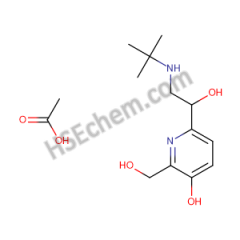 acetic acid; 6-[2-(tert-butylamino)-1-hydroxyethyl]-2-(hydroxymethyl)pyridin-3-ol