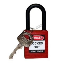 Plastic padlock (nylon lock beam) Red BRADY 123324(Y2694792)