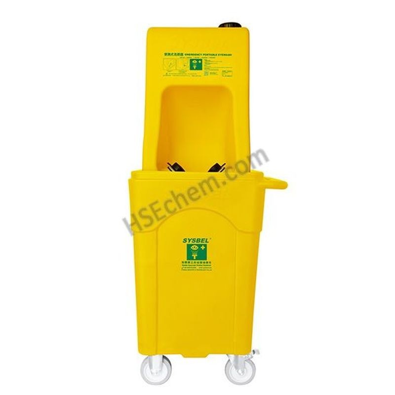 Portable Eyewash With Mobile Waste Cart SYSBEL WG6000AD
