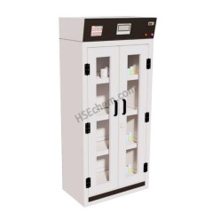 Polypropylene reagent cabinet with filter B&amp;C BC-GPP800D