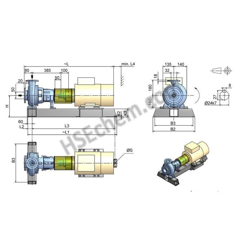 AK11-32 Singel Stage Centrifugal Pulp Pump